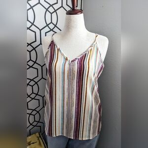 💜Daytrip Striped Multicolor Sleeveless Top💙